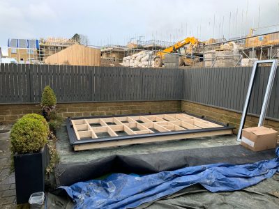 Perth Garden Room Used As Hair Dresser In Mid Construction Copy